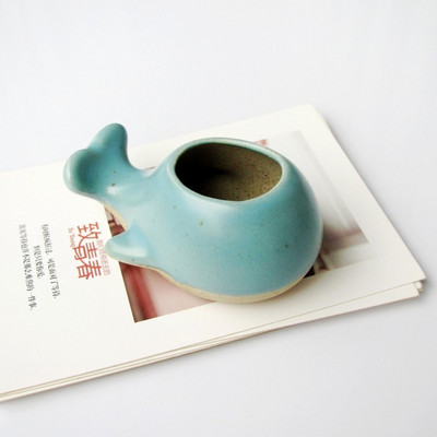 Kreatív mini béka hüvelykujj virágcserép Rajzfilm Állati Gyümölcs Rajzfilm Kerámia váza Virágcserepek Dekoratív agyagedények