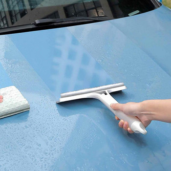 Чистачка за стъкло на прозорец Малка стъргалка за душ за огледало Двустранни инструменти за домакинско почистване с лейка за плочки Авто