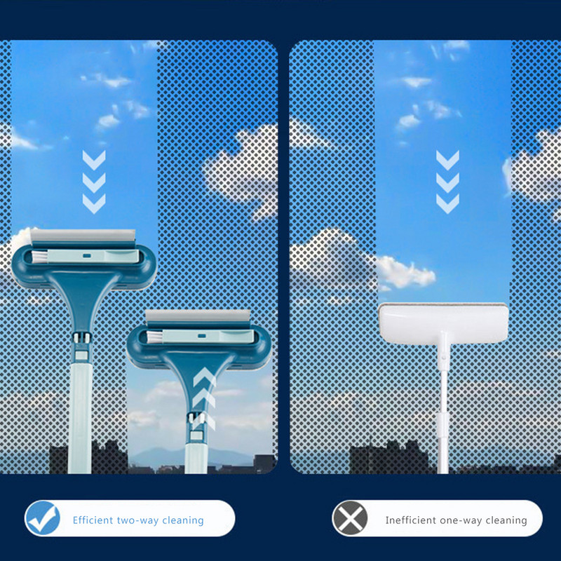 3 az 1-ben képernyő ablaktisztító kefe kaparó tükör üvegtisztító lehúzó réskefével a fürdőszoba háztartási tisztítóeszközéhez