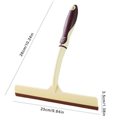 Szilikon tartó Fürdőszoba Tükör Kaparó Üveg Tisztító Zuhanytörlő Ablaktörlő Szilikon Kaparó Tisztító Horogtartóval