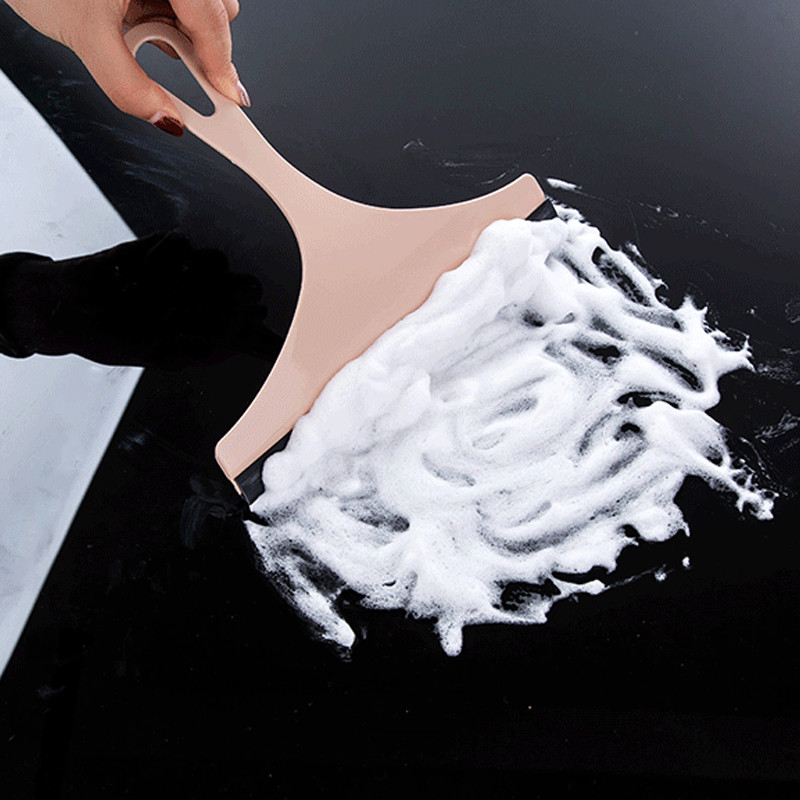 Háztartási tisztító fürdőszobai tükörtisztító szilikon pengetartóval kampós autós üvegzuhany lehúzó ablaküveg törlő kaparóval