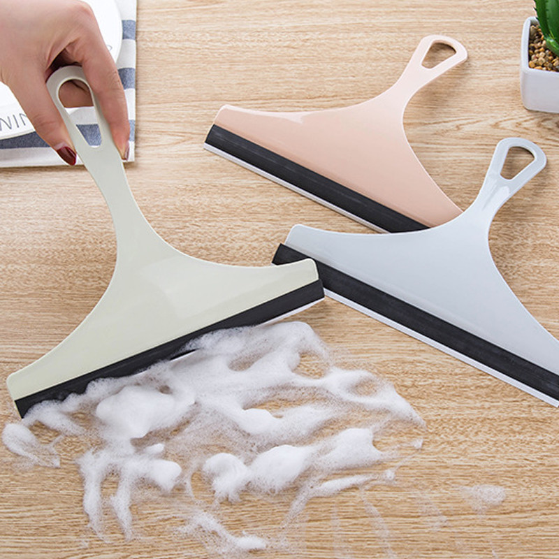 Háztartási tisztító fürdőszobai tükörtisztító szilikon pengetartóval kampós autós üvegzuhany lehúzó ablaküveg törlő kaparóval