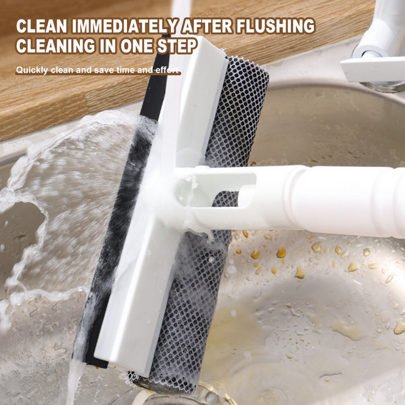 Újrahasználható kis zuhanytisztító professzionális tükörtisztító kefe otthoni mosható fürdőszobához
