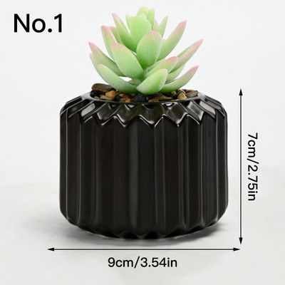 Egyszerű kerámia virágcserep zamatos cserepes ültető Lakásdekor Asztali díszek Kerti kellékek Bonsai cserep