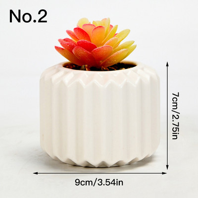 Egyszerű kerámia virágcserep zamatos cserepes ültető Lakásdekor Asztali díszek Kerti kellékek Bonsai cserep