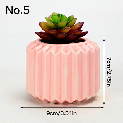 Egyszerű kerámia virágcserep zamatos cserepes ültető Lakásdekor Asztali díszek Kerti kellékek Bonsai cserep