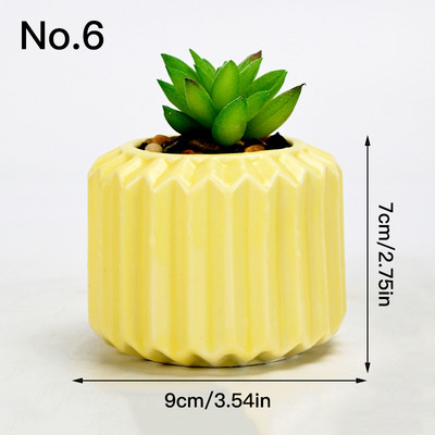 Egyszerű kerámia virágcserep zamatos cserepes ültető Lakásdekor Asztali díszek Kerti kellékek Bonsai cserep