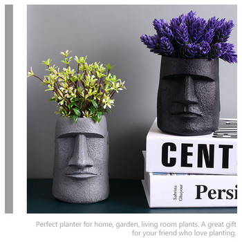 Sculpture Bonsai Planter Pots Διακοσμητικά Επιτραπέζια Ρητίνη Flower Small Avatar Succulents