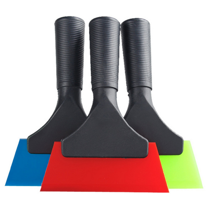 Kis gumibetétes mini törlő ablakszínező eszközök tükörüveg autófólia felhordó ablaktisztító kaparóhoz csúszásmentes fogantyúval