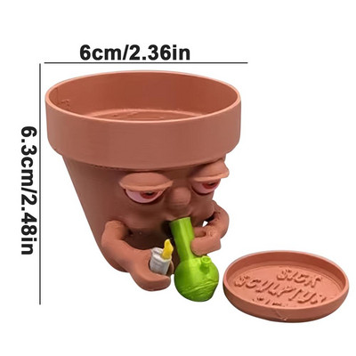 Rajzfilm Gyanta zamatos cserep Art Dekoráció Zamatos virágtartó Kerti cserepek Kaktusztartó Kerti edények Dekoratív virágcserép