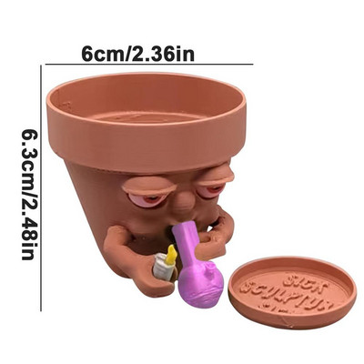 Rajzfilm Gyanta zamatos cserep Art Dekoráció Zamatos virágtartó Kerti cserepek Kaktusztartó Kerti edények Dekoratív virágcserép