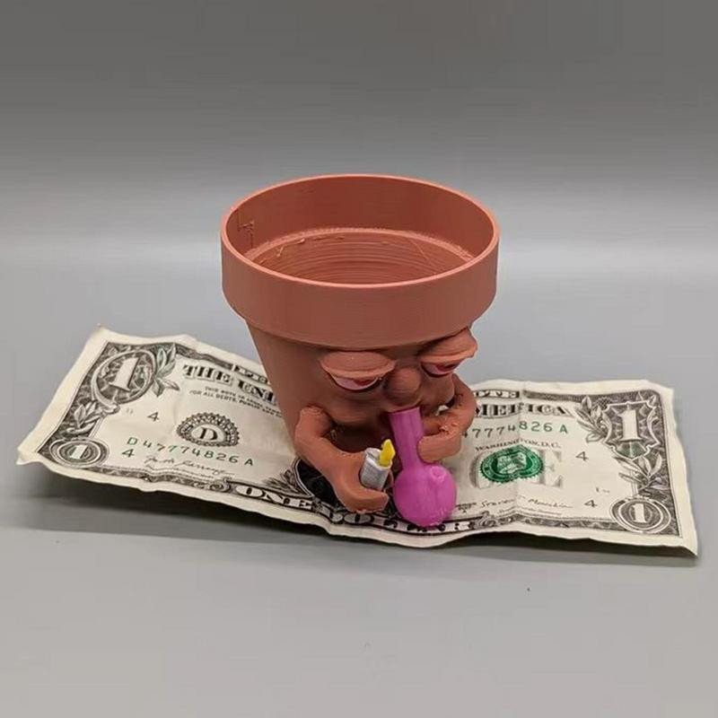 Rajzfilm Gyanta zamatos cserep Art Dekoráció Zamatos virágtartó Kerti cserepek Kaktusztartó Kerti edények Dekoratív virágcserép