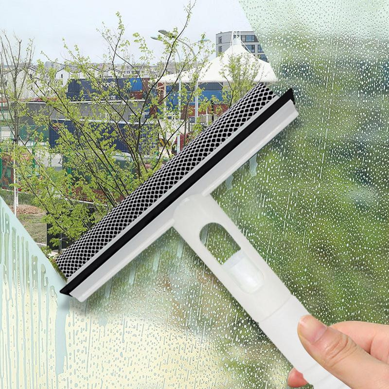 Tükör gumibetét háztartási tisztító fürdőszoba tükörtisztító szilikon lapáttal, üvegzuhany lehúzóval, ablaktörlő kaparóval