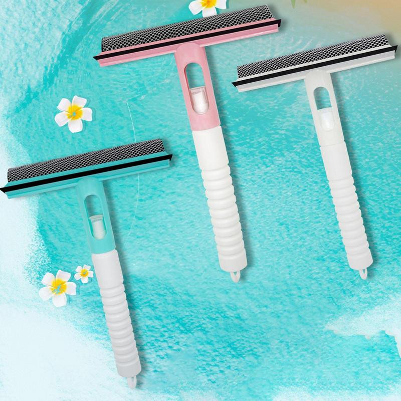 Tükör gumibetét háztartási tisztító fürdőszoba tükörtisztító szilikon lapáttal, üvegzuhany lehúzóval, ablaktörlő kaparóval