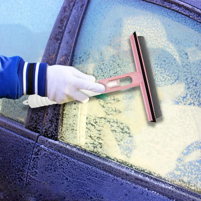 Tükör gumibetét háztartási tisztító fürdőszoba tükörtisztító szilikon lapáttal, üvegzuhany lehúzóval, ablaktörlő kaparóval