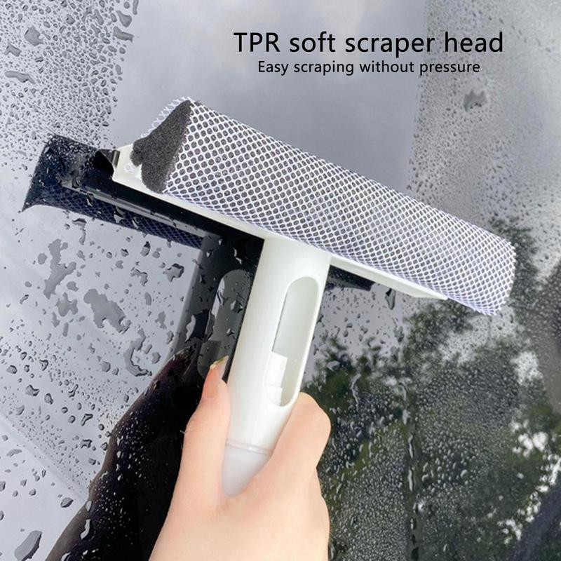 Tükör gumibetét háztartási tisztító fürdőszoba tükörtisztító szilikon lapáttal, üvegzuhany lehúzóval, ablaktörlő kaparóval