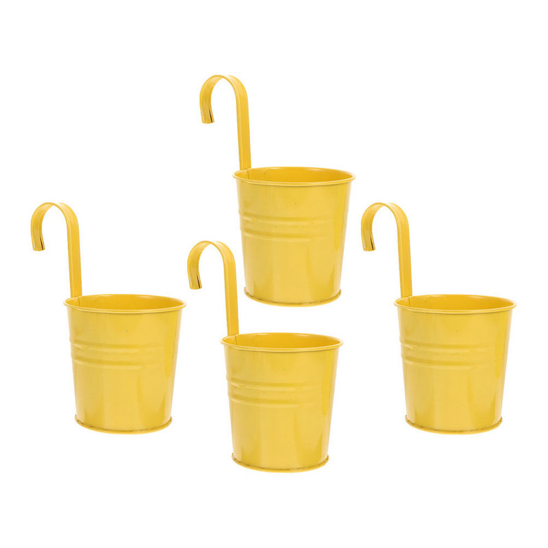 Szárított virágtartó állvány függő virágcserép konténer vas ültető fém, gyönyörű dekoratív vödör beltéri ültetőgépek