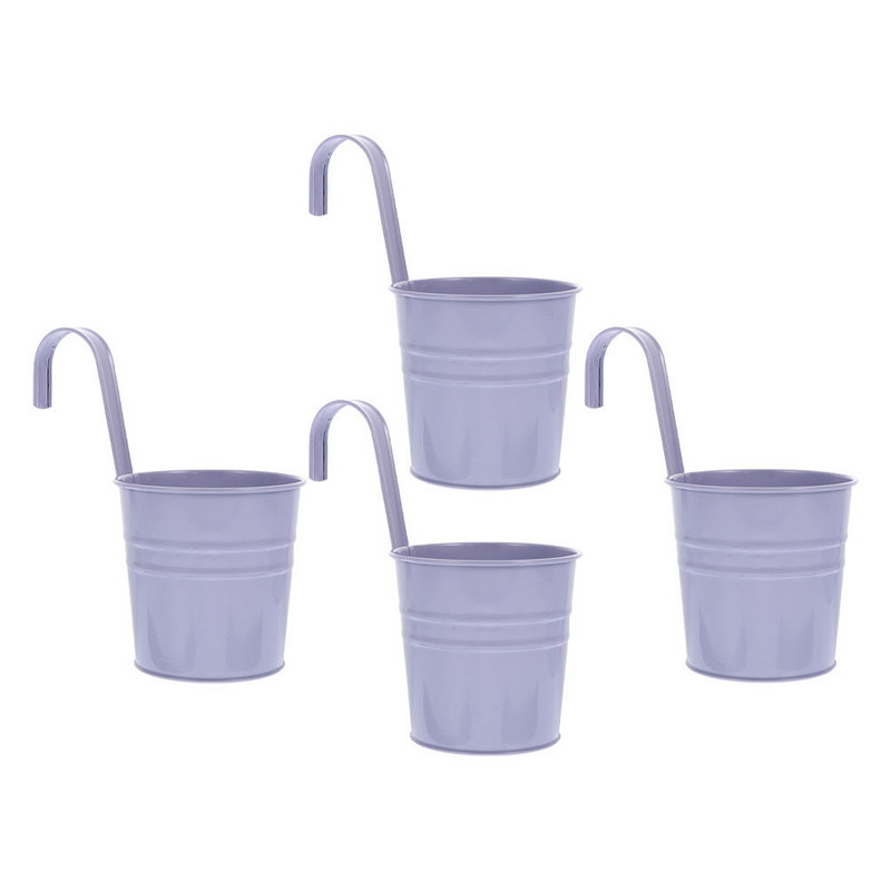 Szárított virágtartó állvány függő virágcserép konténer vas ültető fém, gyönyörű dekoratív vödör beltéri ültetőgépek