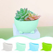 Sűrűsödő Kreatív Aranyos Dinoszaurusz Forma Szilikon Virágcserép Irodai Asztali Díszek Cserepes mini Kis Dekorációs Virágcserepek