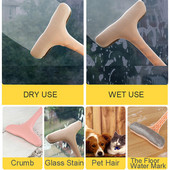 Hosszú nyelű ablaktisztító kefe Levehető és meghosszabbítható fogantyúk Függönyháló Törlőtisztító Szőnyegkefe poreltávolító kefe Home Re