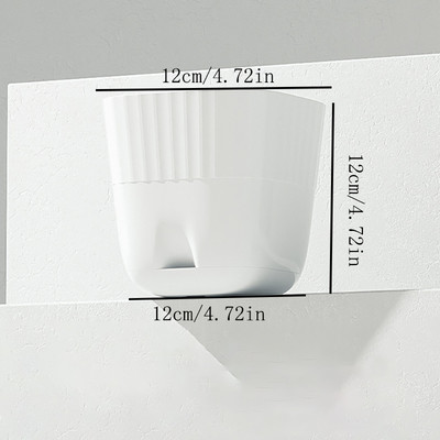 Kényelmes virágcserép, sima felületű műanyag növénycserep lefolyónyílás légáteresztő növényültető кашпо cserep горшки для цветов