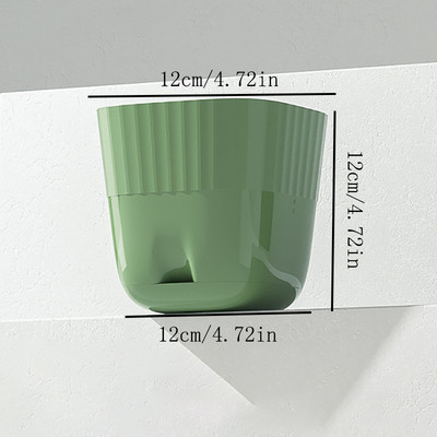 Kényelmes virágcserép, sima felületű műanyag növénycserep lefolyónyílás légáteresztő növényültető кашпо cserep горшки для цветов