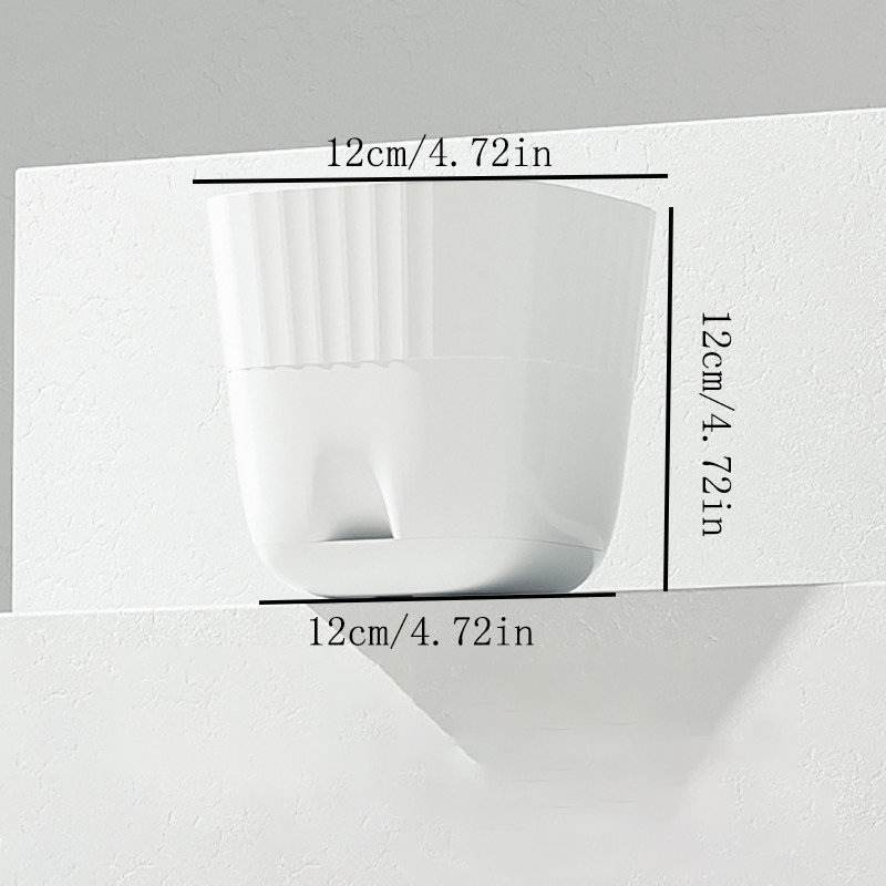 Kényelmes virágcserép, sima felületű műanyag növénycserep lefolyónyílás légáteresztő növényültető кашпо cserep горшки для цветов