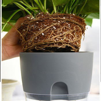 Πλαστική υδροπονική γλάστρα Nordic Simple Αυτοποτιζόμενη γλάστρα Thickened Green Radish Flower Pots Διακόσμηση φυτευτή σπιτιού