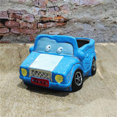 Kreatív kerámia virágcserép Retro autós virágcserép Aranyos cserepes rajzfilm pozsgás növény virágcserepes kerti dísz szobadekoráció