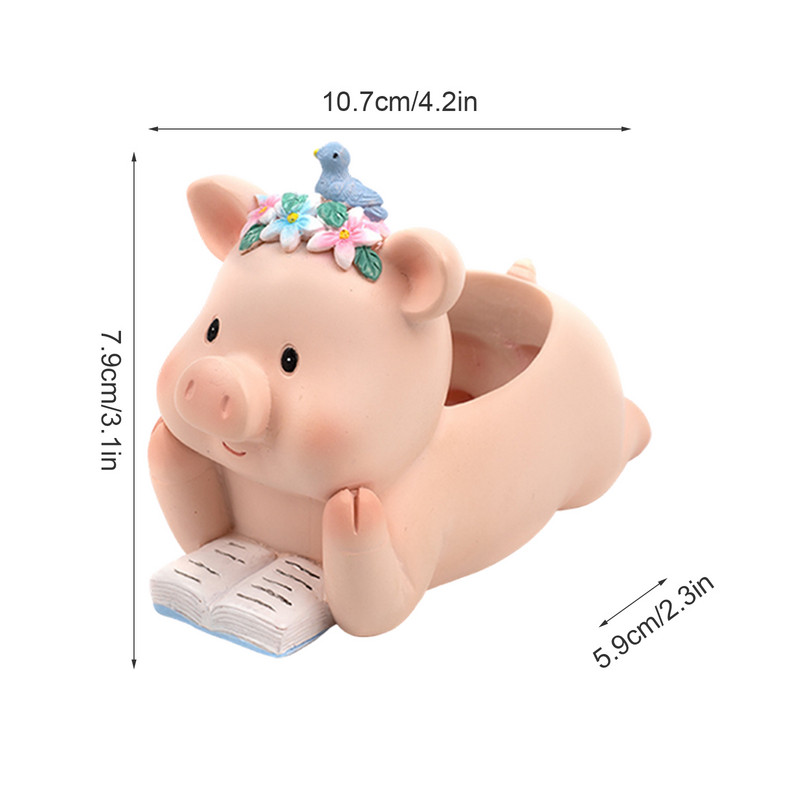 Malac zamatos növény Virágcserep Malacka Virágcserép Háztartási Erkély Kis Váza Állat Rajzfilm Aranyos Kerti Kellékek Cserepes asztali