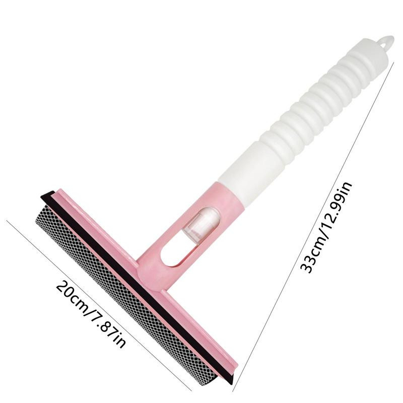 Tükör gumibetétes többfunkciós autós szélvédő lehúzó szivacsokkal és permetező üvegzuhany gumibetétes ablaktörlő kaparóval