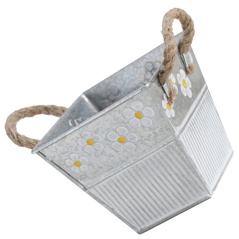 Kerti kellékek Többfunkciós virágcserép Vasvödör Váza Vintage Vázák Hordozható Retro Kreatív Irodai cserepek Növények