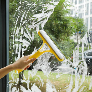 Squeegee τζαμιών αυτοκινήτου 3 σε 1 Spray Glass Cleaner Wipe Screen Shower Clean Scraper Μπάνιου Τραπεζιού Εργαλεία βούρτσας καθαρισμού μπάνιου