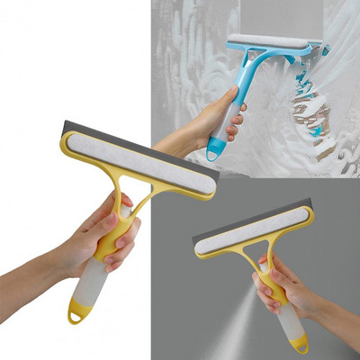 Car Window Squeegee 3-in-1 Spray Glass Cleaner Wipe Shower Screen Clean Bathroom Scraper Table Bathroom Cleaning Brush Tools