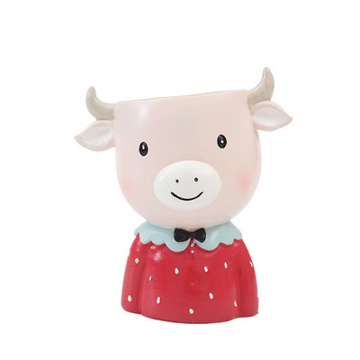 Kreatív, aranyos rajzfilm zamatos növények Cserepes virágcserepek Virágcserepek Irodai kerti virágcserép asztali dekoráció (növényeket nem tartalmaz)