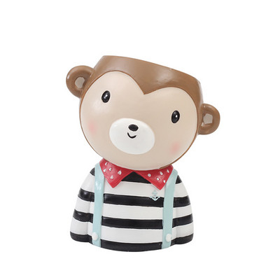 Kreatív, aranyos rajzfilm zamatos növények Cserepes virágcserepek Virágcserepek Irodai kerti virágcserép asztali dekoráció (növényeket nem tartalmaz)