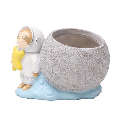 Creative Resin Craft Micro Landscape Scene asztali cserepes cserepes díszek Zamatos virágcserép dekoráció (növényeket nem tartalmaz)