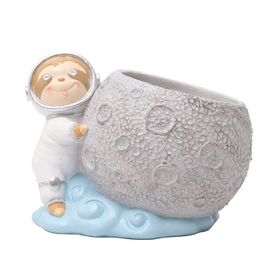 Creative Resin Craft Micro Landscape Scene asztali cserepes cserepes díszek Zamatos virágcserép dekoráció (növényeket nem tartalmaz)