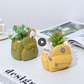 Cserepes növény gyanta aranyos forma gyanta virágcserép gyanta iskolatáska virágcserepes cukorka színes rajzfilm hátizsák virágcserép virágcserép Floret