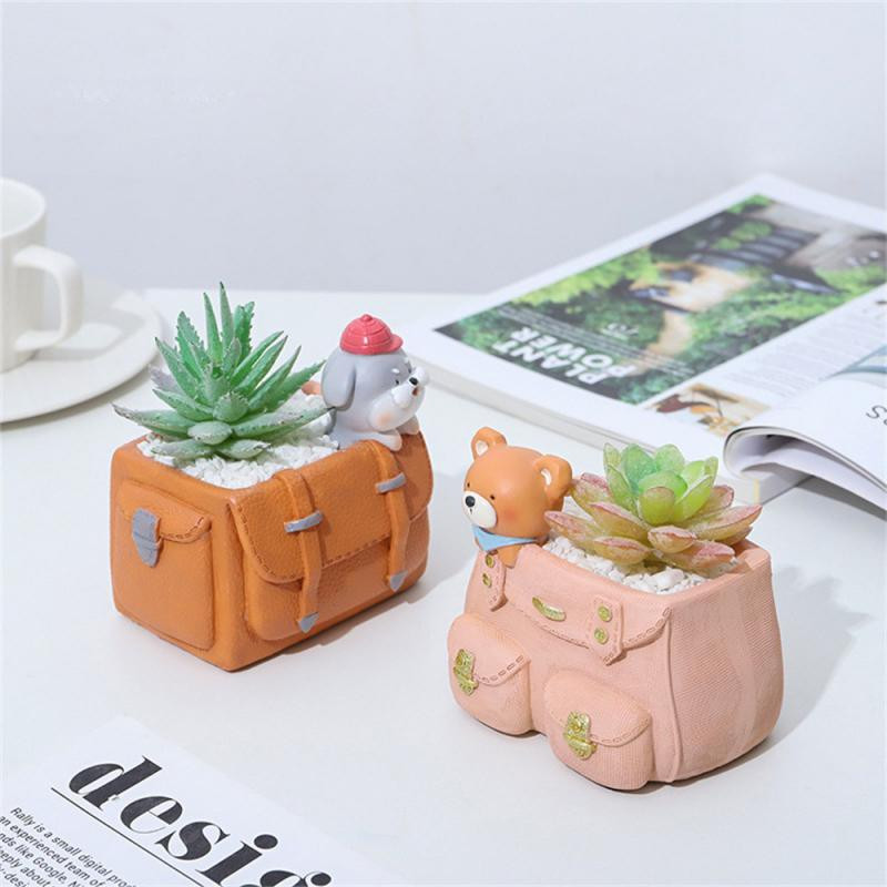 Cserepes növény gyanta aranyos forma gyanta virágcserép gyanta iskolatáska virágcserepes cukorka színes rajzfilm hátizsák virágcserép virágcserép Floret