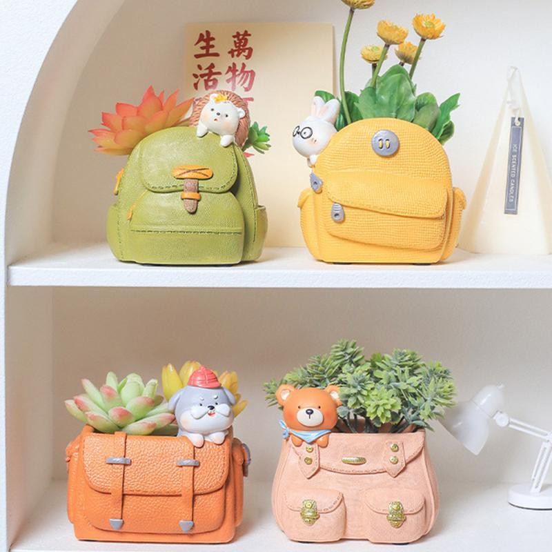 Cserepes növény gyanta aranyos forma gyanta virágcserép gyanta iskolatáska virágcserepes cukorka színes rajzfilm hátizsák virágcserép virágcserép Floret