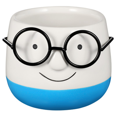 Kreatív virágcserép szemüvegek Dekoratív virágcserepes gomba edénybevonat dekor irodai otthoni asztalhoz