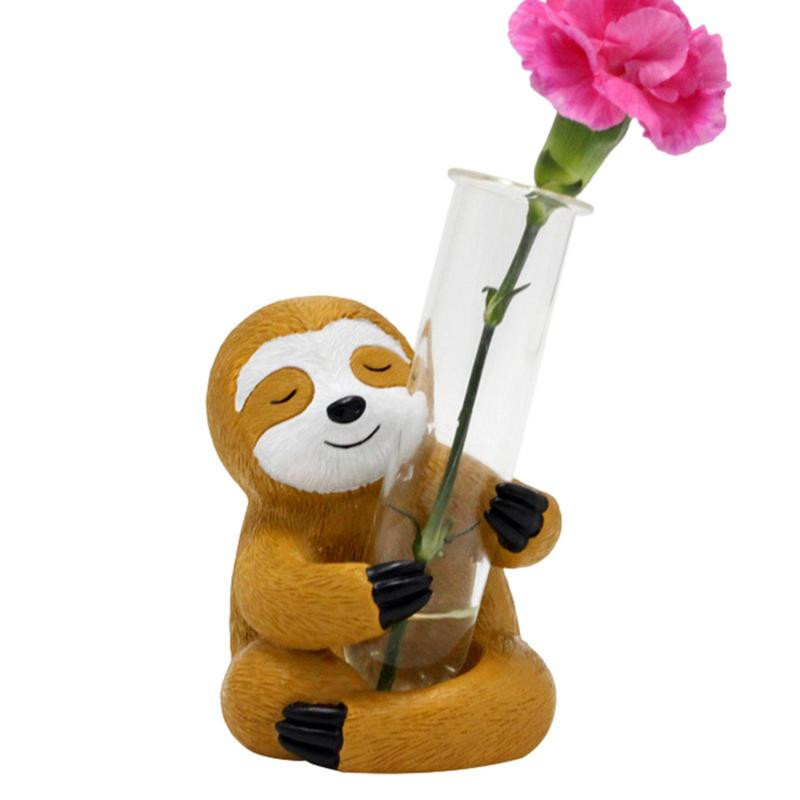 Aranyos virágcserepek Kreatív gyanta hidroponikus növénytartó Kerámia állati virágcserép otthoni esküvői kerti asztali dekorációhoz