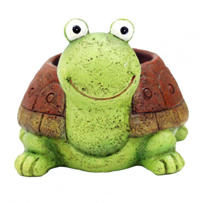 Teknős dekoratív virágcserép Szép megjelenésű kis hordozható teknős zamatos növénycserép Állati alakú Virágcserép otthonra