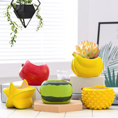 Kreatív gyümölcs virágcserép kerámia lélegző szimulált görögdinnye Durian zamatos bonsai cserepes növények otthoni kert dekoráció virágcserép