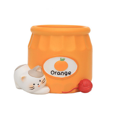 Tároló virágcserép Rajzfilm állatdísz nyuszi medve kerámia virágcserép sminkecset tároló tartó