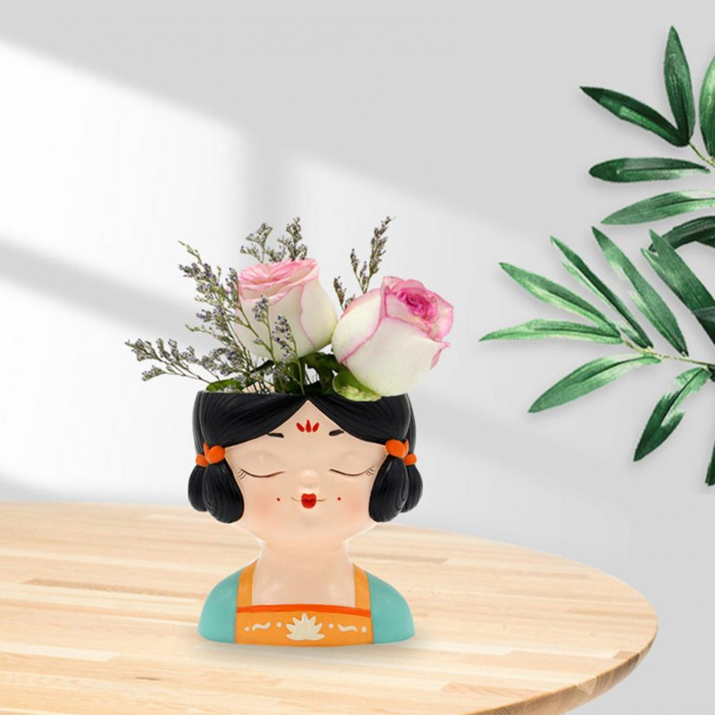 Asztali mini dísz, élénk színű kis gyanta kaktusz bonsai virágcserepes lakberendezés