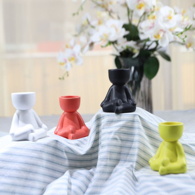 Kreatív figura virágcserepes növény kaktusz cserepes absztrakt kerámia virágcserép zamatos figura dohányzóasztal nappali dekoráció