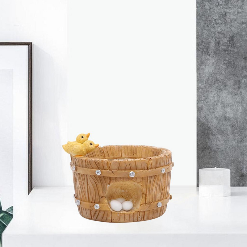 Zamatos edények Drainage Creative Animal Pottal kerti íróasztal dekorációhoz