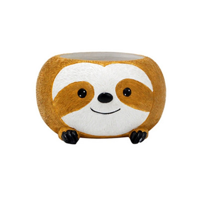 Otthon Szobrok Állati dekoráció Díszek Beltéri Szabadtéri Szobrok Gyanta figurák Aranyos virágcserepek szoba teraszra Erkély